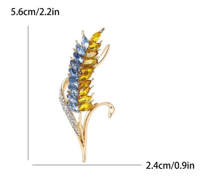 Розкішні брошки колоски/пташки/Брошь птица/брошка патріотична/Подарок