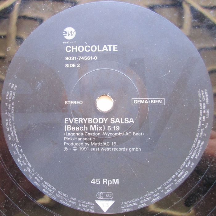 Chocolate - - - - - Everybody Salsa - - - - - Maxi Single