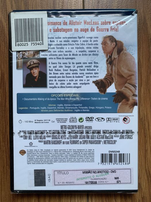 Missão no Árctico - Rock Hudson - Novo e Selado - dvd