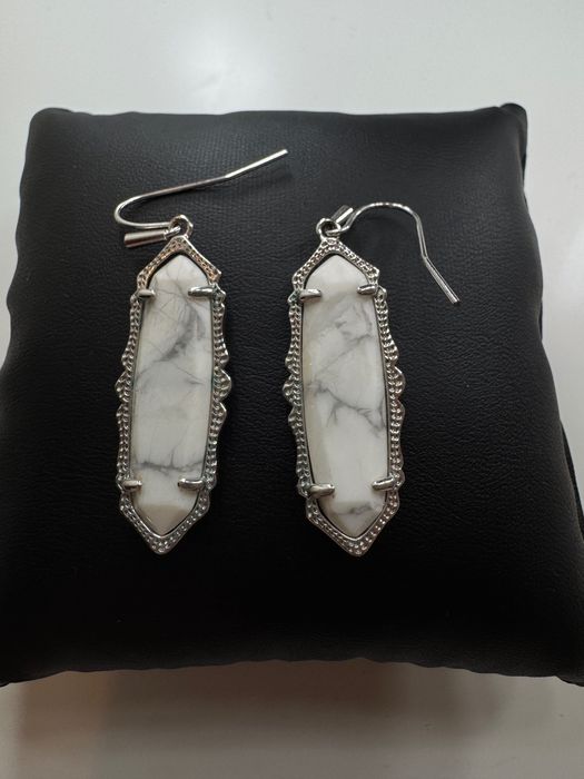 Сережки срібло + мармур
