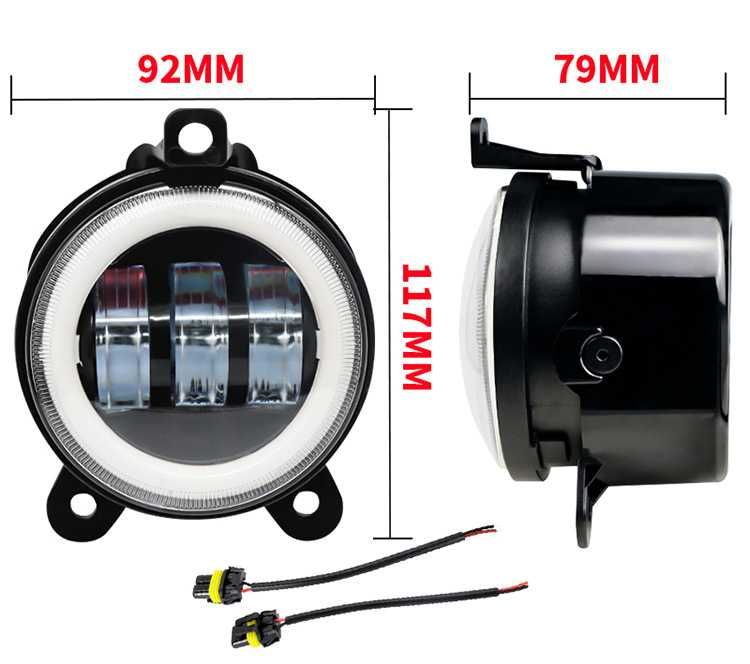 Фара LED протитуманна ВАЗ 2170 - 2173, ГАЗЕЛЬ, Jeep 3.5 дюйма