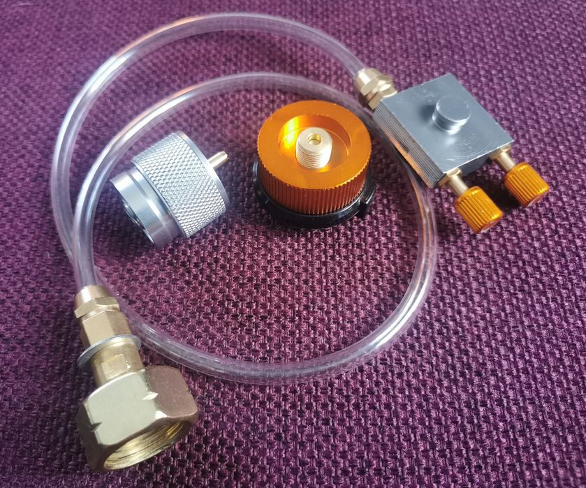 Adapter zestaw do napełniania nabijania kartuszy naboi gazowych