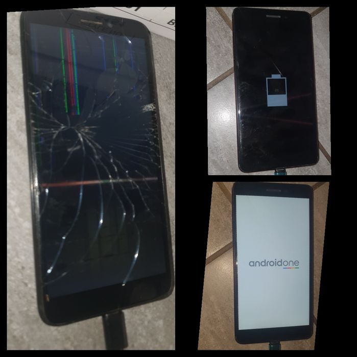 Zestaw 7 telefonów 15 ekranów 5 bateri 3 etui