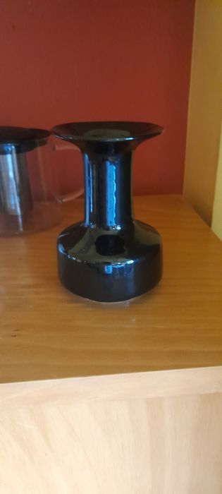 Czarny wazon Bolesławiec lata 80