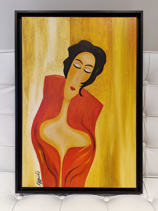Óleo sobre tela original - Martina Wernicke - Grande Dame (2005)