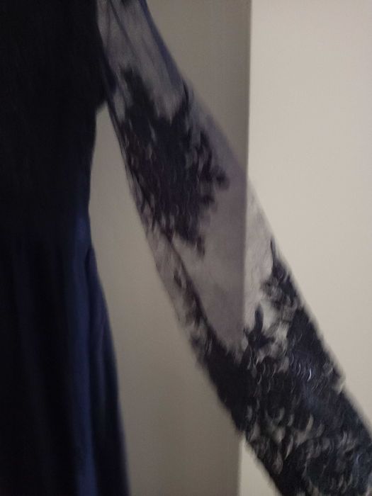 Elegancka granatowa sukienka 42 stilove