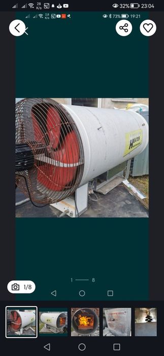 Nagrzewnica gazowa Holland HEATER 129KW bud inwentarski tunel folia