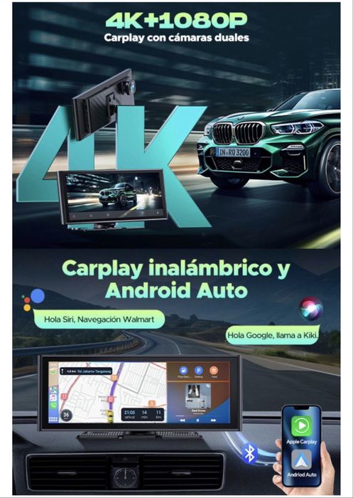 Smart Screen CarPlay e Android (praticamente novo)