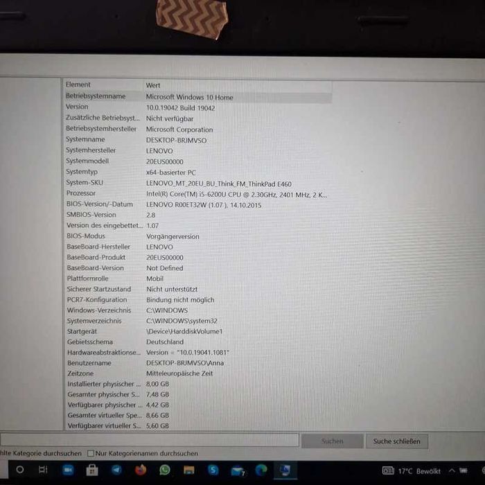 e460 lenovo thinkpad i5 laptop