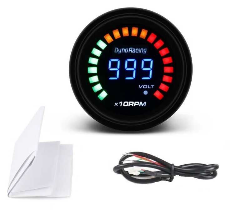 Manómetros Digitais - Pressão Turbo 3 BAR Conta RPM Temperatura
