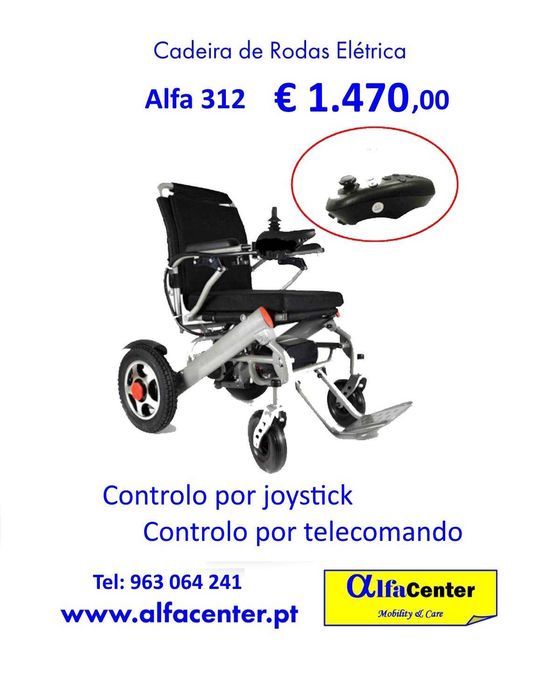 Cadeira de rodas elétrica Alfa 312 - NOVA