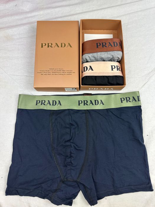 Bokserki męskie 3pak Prada bielizna kolory M-XXL premium