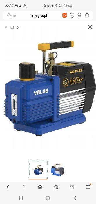 Pompa próżniowa Value VA3-P7-EX