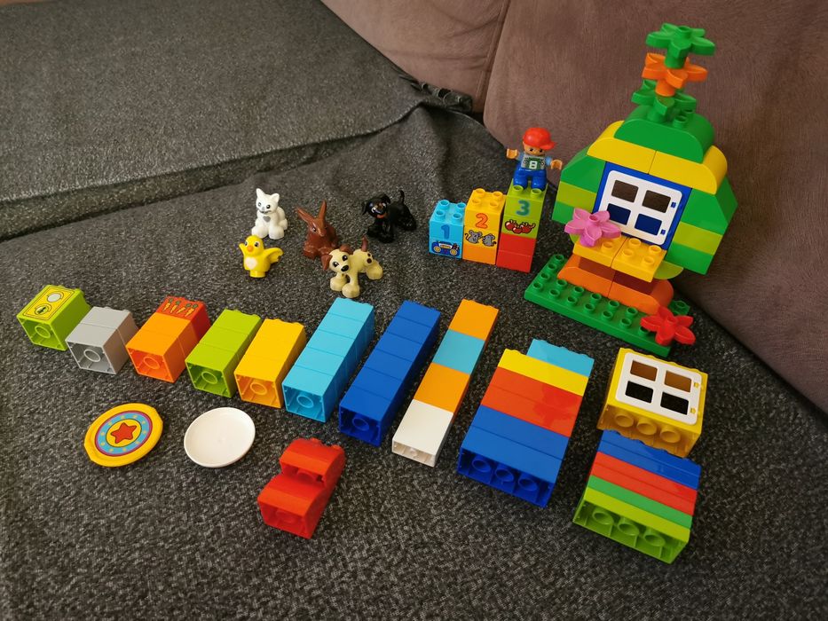 Komplet klocków lego duplo - 3 zestawy plus płyta konstrukcyjna
