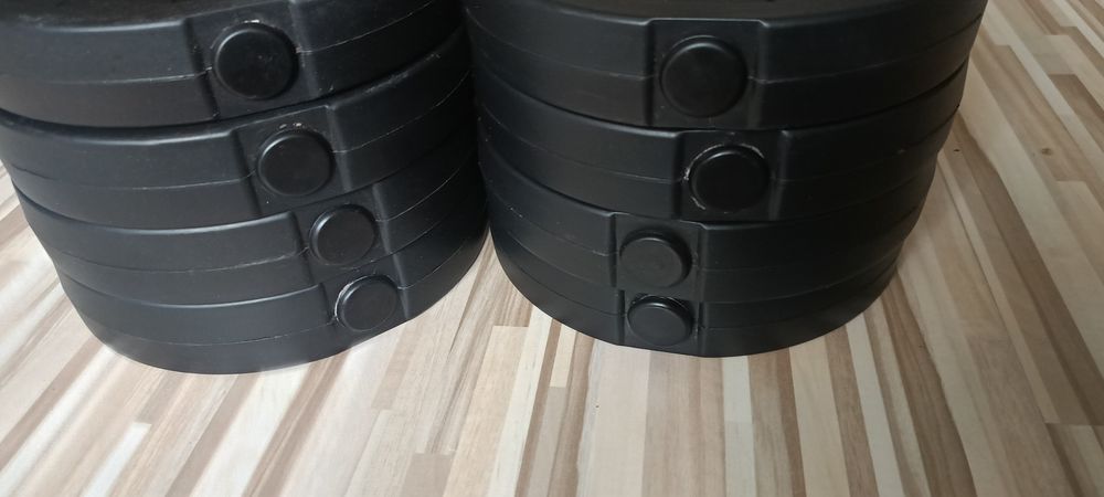 Obciążenie do hantli i gryfów 20kg 8 sztuk
