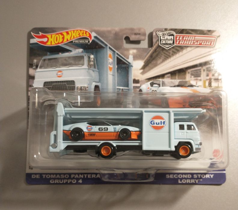 Hot Wheels Premium Team Transport Gulf De Tomaso Pantera Gruppo 4
