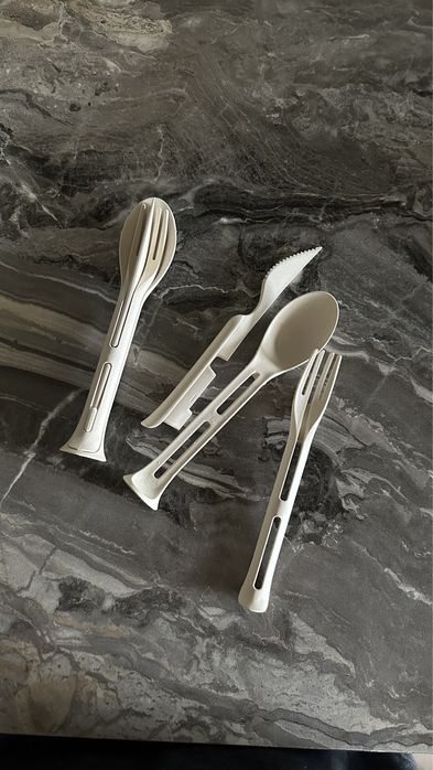 Бамбуковый набор столовых приборов