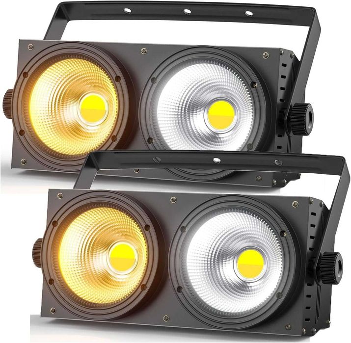 200W COB LED Stage Par Lights 2 w 1, chłodne i ciepłe UKING zq01496