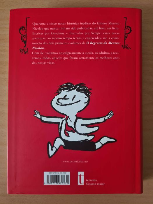 Livro juvenil "Novas Aventuras do Menino Nicolau" de Goscinny e Sempé