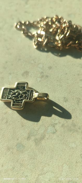 Золотой крест 585 проба