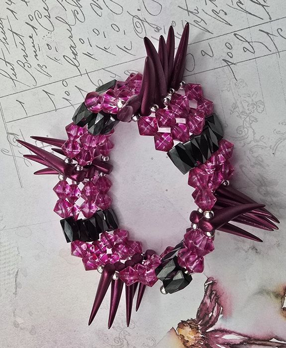 Magnetyczna Bransoletka bransoleta naszyjnik Modna punk emo gothic kły