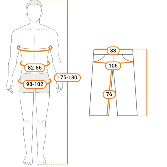 Męskie spodnie z kieszeniami