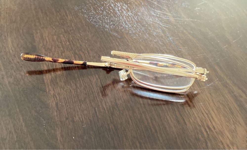 Óculos dobráveis, leitura, pré graduados-Novos