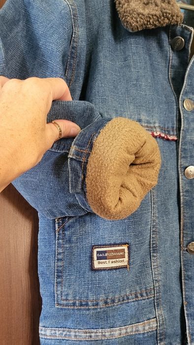 Джинсова куртка, утеплена, boy, 128-134р.