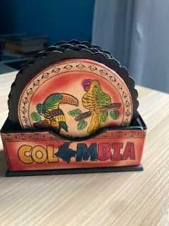 Base para copos, motivo da Colombia