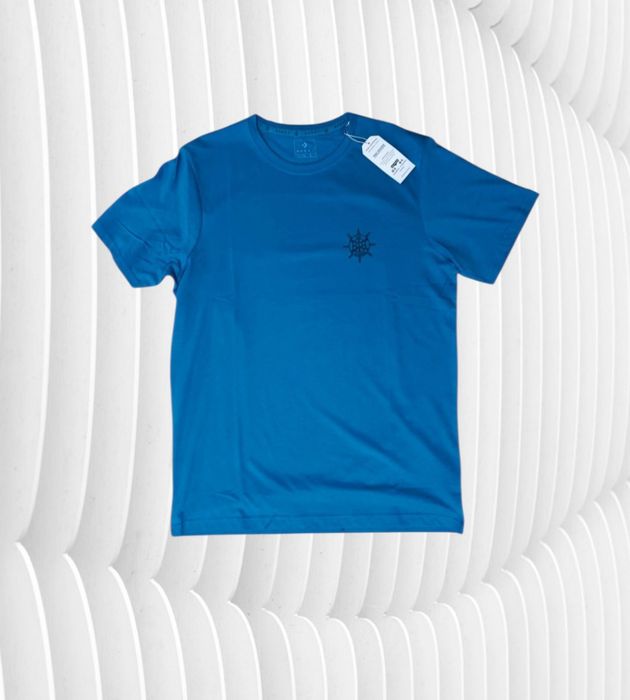 Bawełniany t-shirt męski MORAJ koszulka, niebieski ,turkusowa