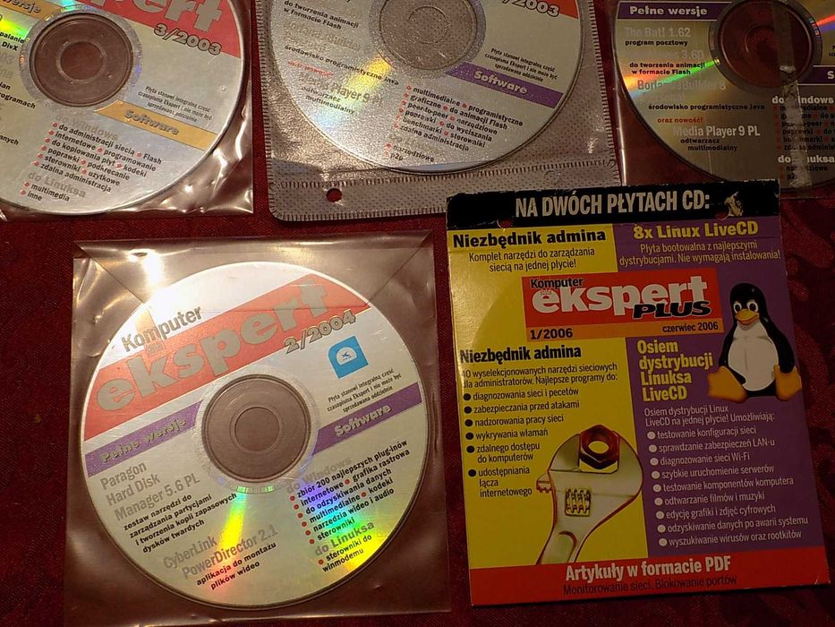 Komputer Świat Ekspert różne lata 2003/2008 - 8 szt. płyt