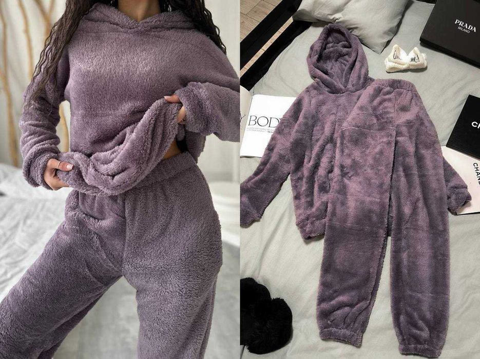 Махрова піжама жіноча м'який теплий домашній костюм