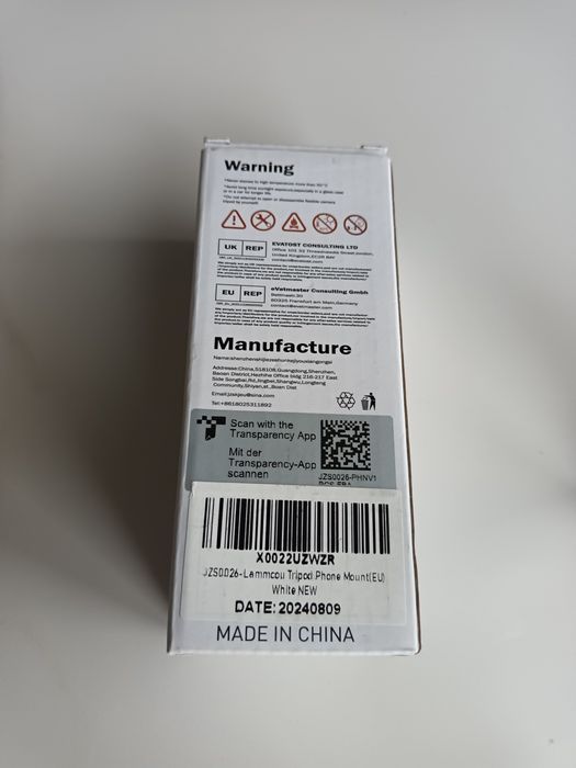 Profesjonalny Uchwyt do Telefonu na Statyw Lammcou – Solidny, Biały