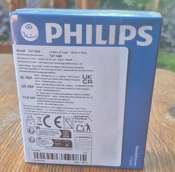 Навушники бездротові Philips TAT1420 — стильні TWS навушники з Bluetooth 6.0, ENC, Hi-Fi звуком, низькою затримкою та автономністю до 18 годин.