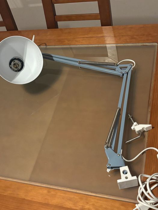 Candeeiro de secretária, azul claro Tertial IKEA