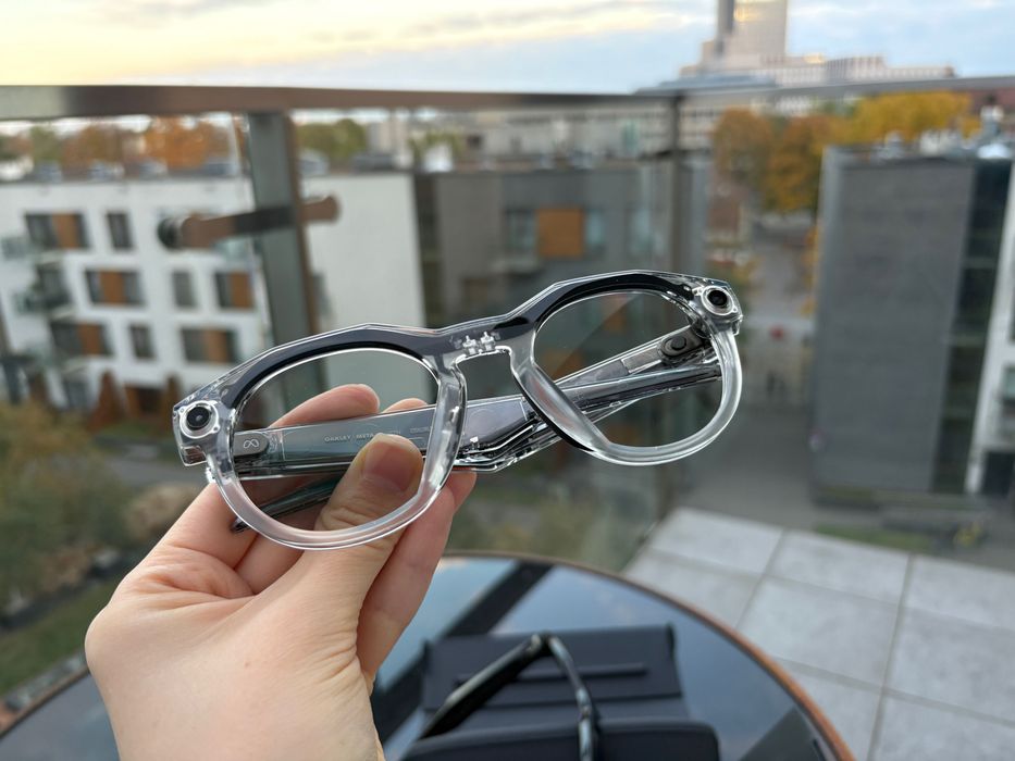 Smart okulary Oakley Meta HSTN - przezroczyste