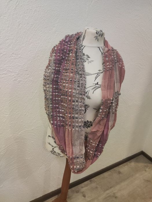 Super wygodny szal komin kolory różu