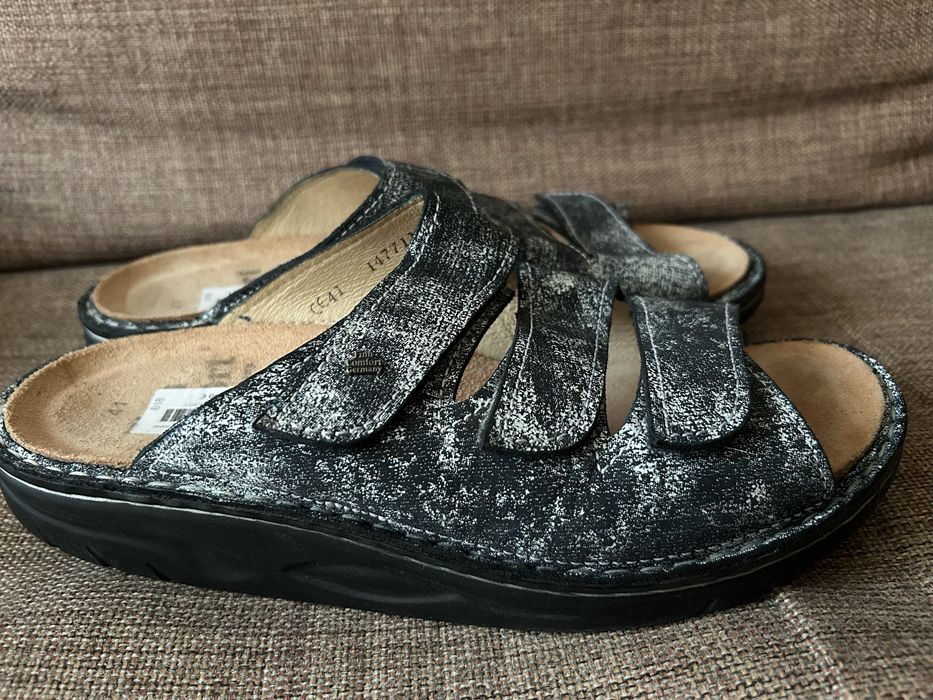 Finn Comfort шкіряні шльопанці тапочки 41 р