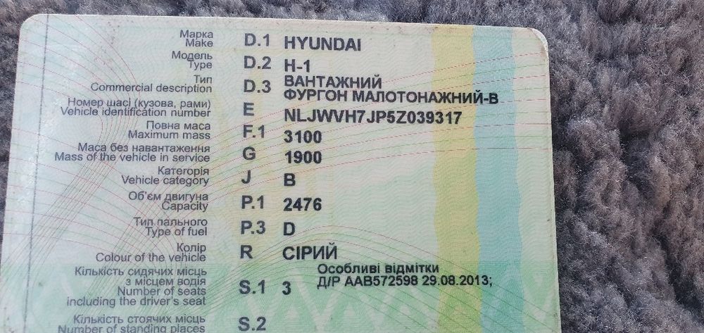 Хюндай н1 2004 2,5 CRDI