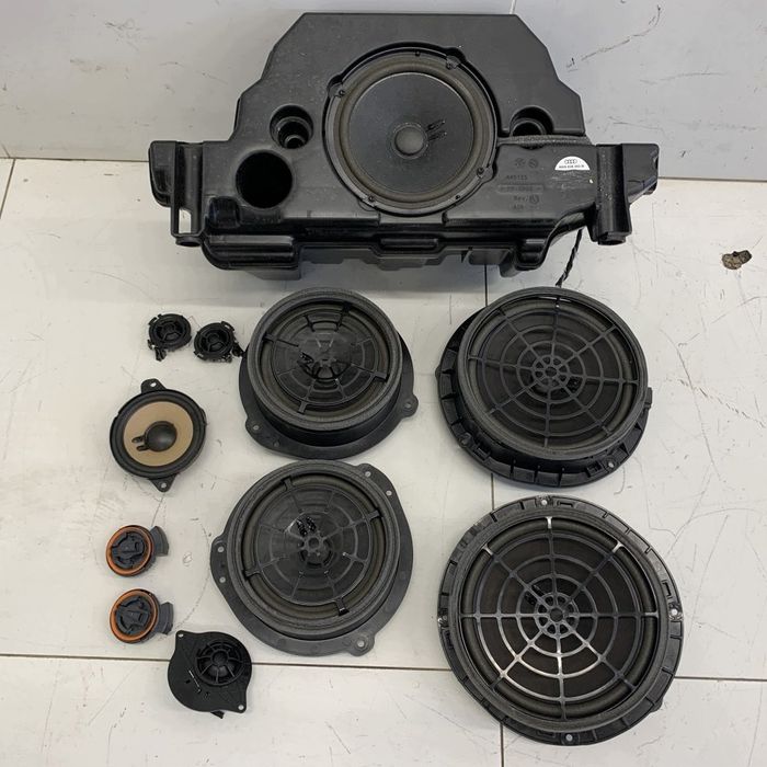 Głośniki Zestaw Kpl. Głośników Przód Tył Subwoofer 11Szt Audi A5 F5 8W 18R