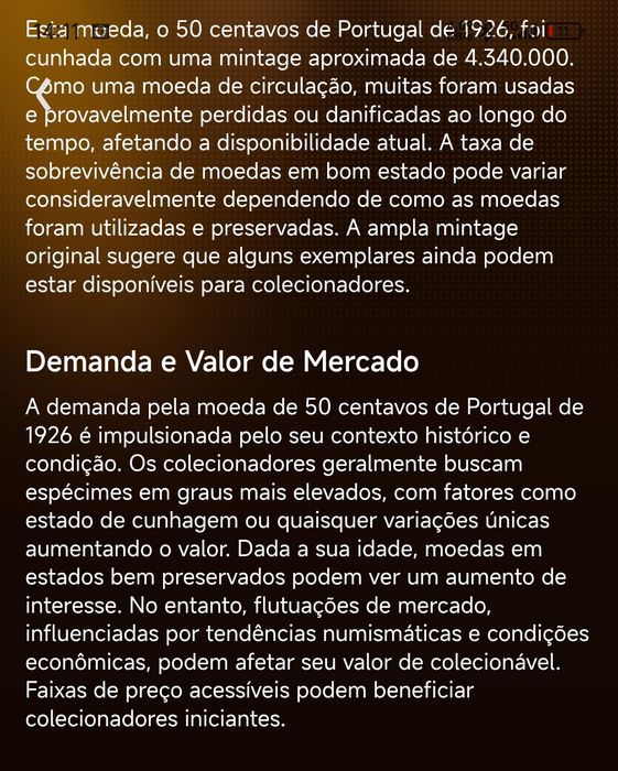 Moedas antigas Portugal