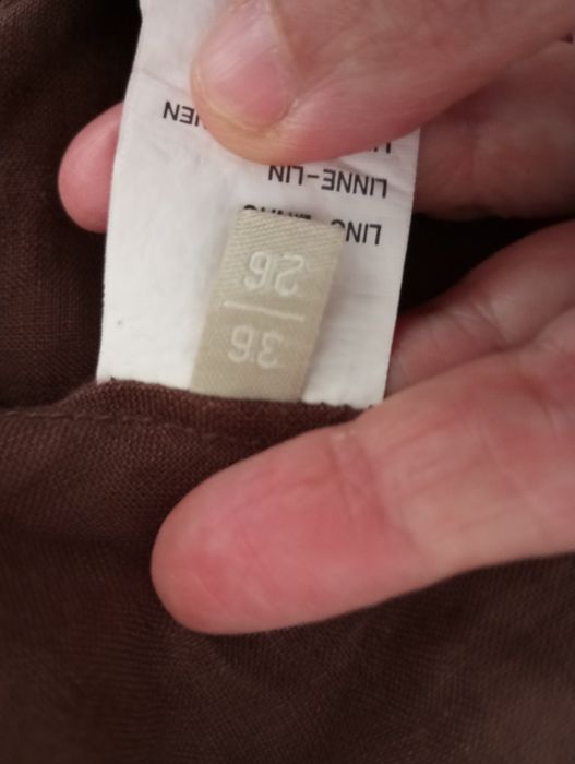 Massimo Dutti - Saia castanha em linho