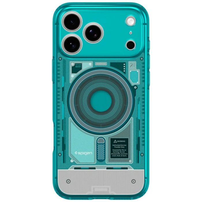 Etui Spigen C1 Ultra Hybrid Mag MagSafe do iPhone 18 Pro Max / 17 Pro Max turkusowo-szary