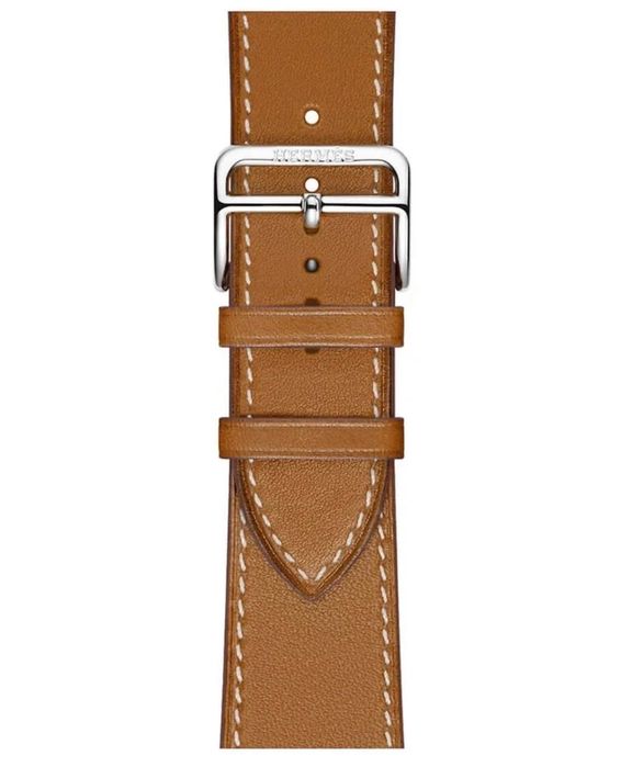 Pasek Apple Watch Hermes Single Tour 42- 49mm brązowy skóra naturalna