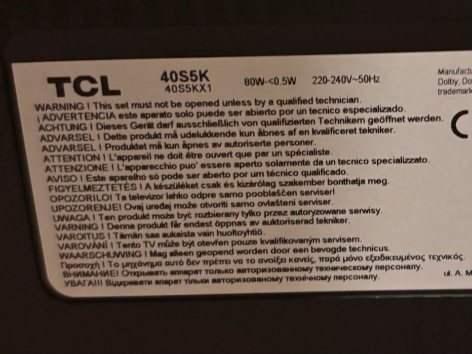Smart TV TCL 40S5K