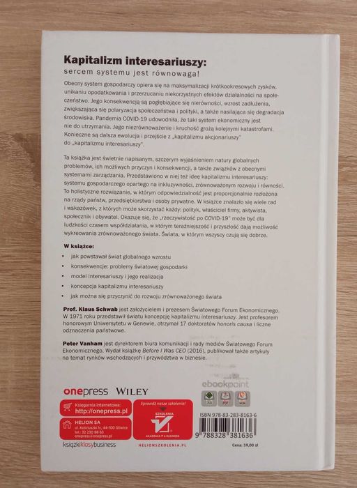 Kapitalizm interesariuszy, twarda okładka