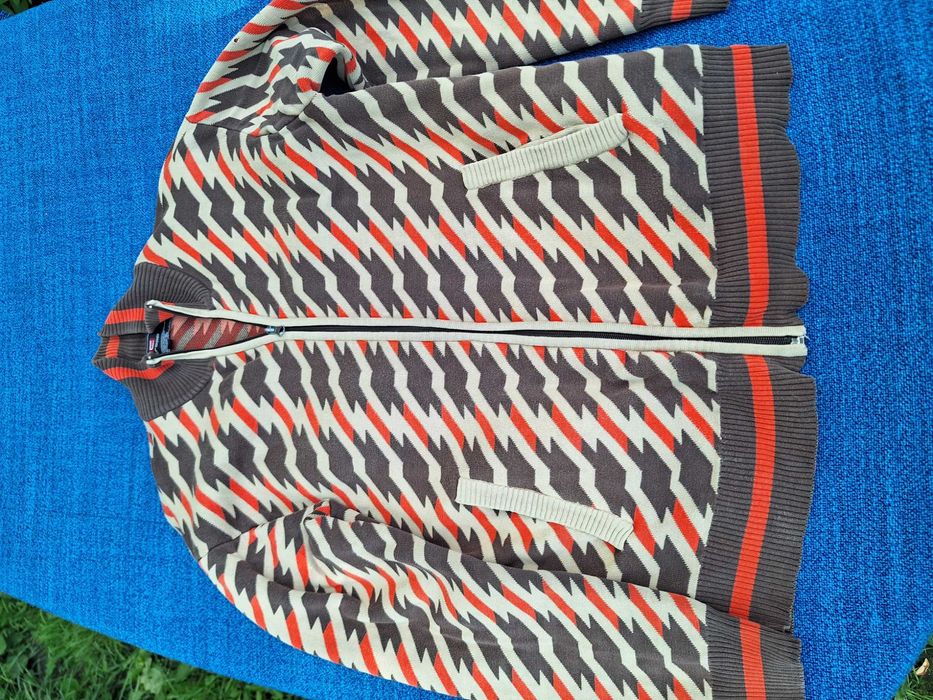 sweter męski CROPP pepita rozpinany S