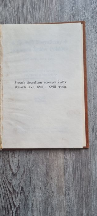 Słownik Biograficzny Uczonych Żydów Polskich