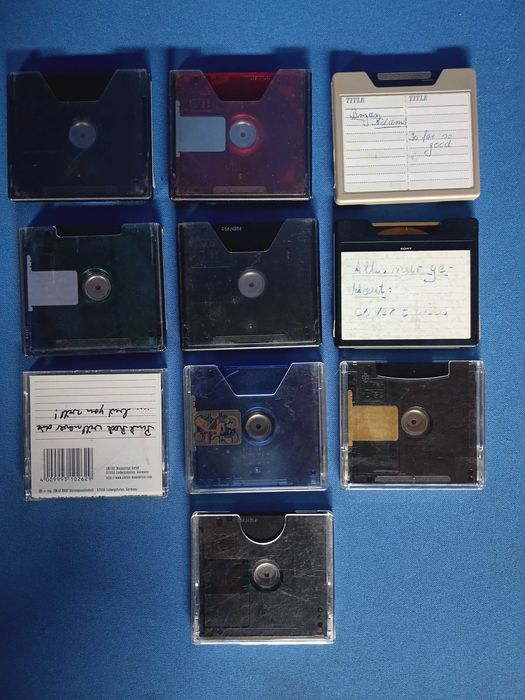 lote 10 minidisc usados