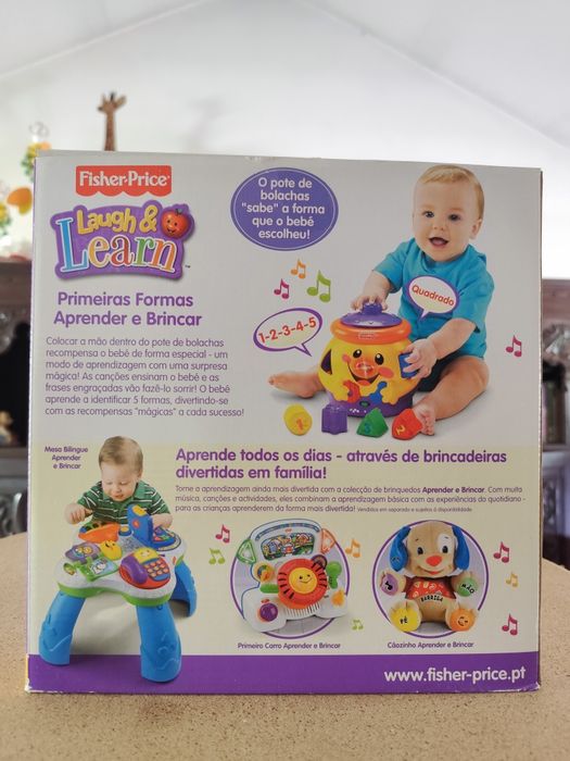Brinquedo Fisher-Price para aprender números e formas